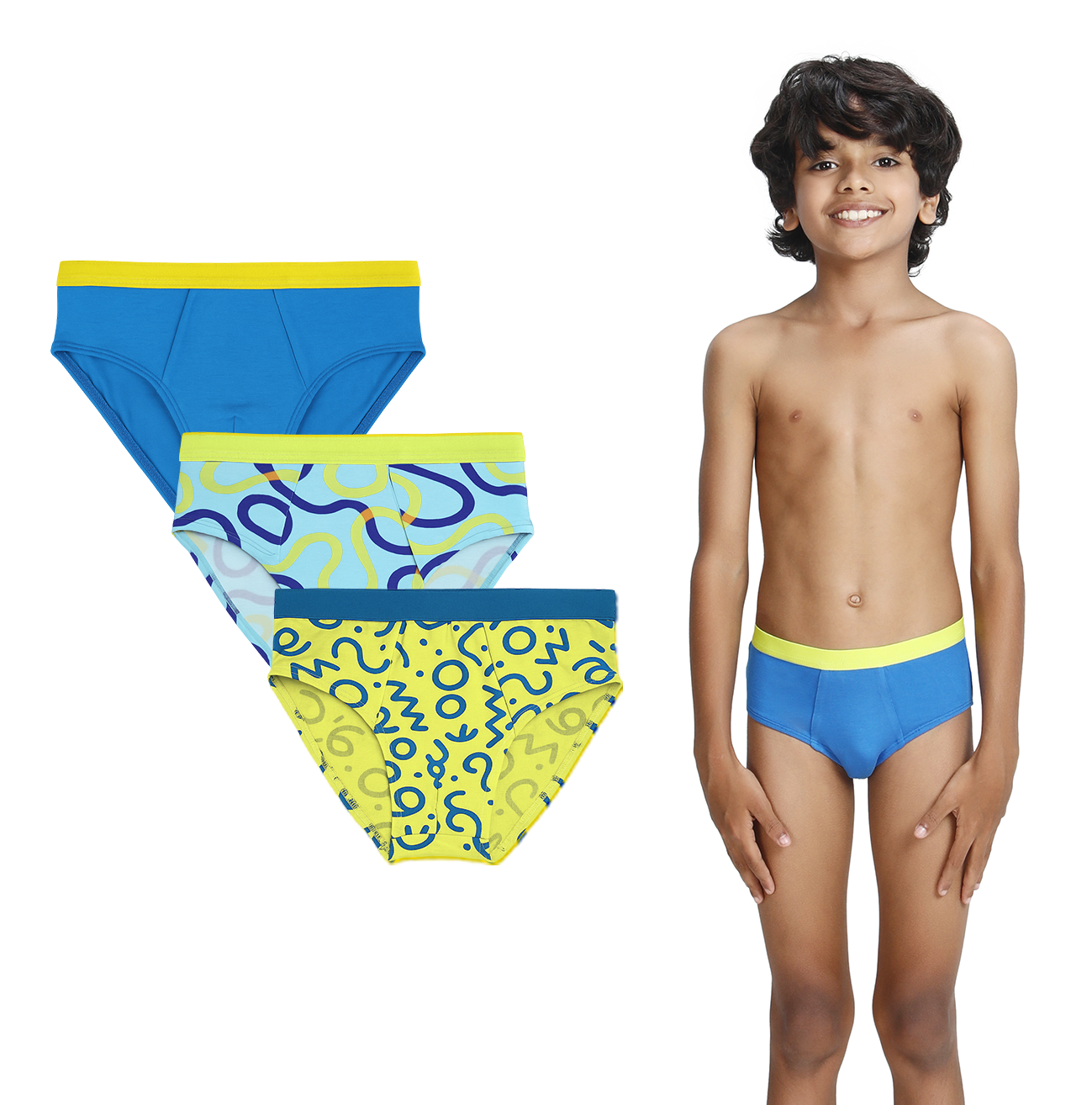 3 Pack Boys Bamboo Briefs