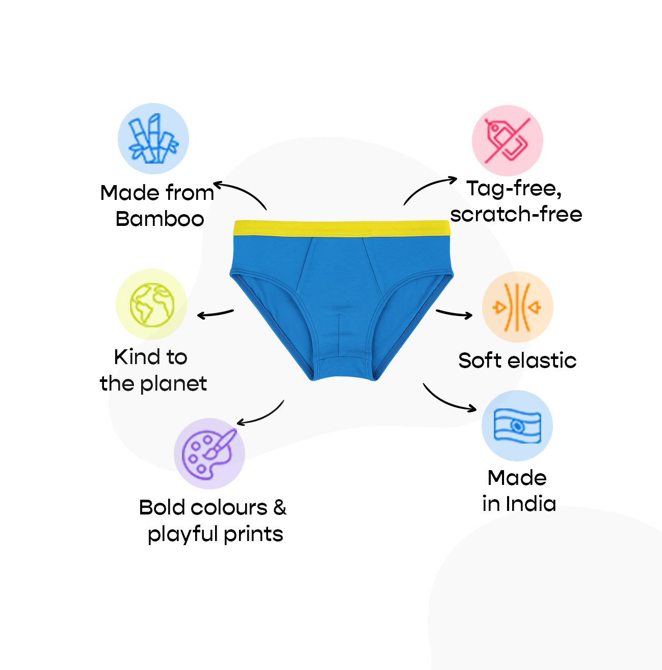 3 Pack Boys Bamboo Briefs