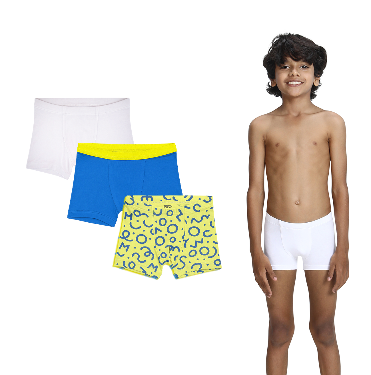 3 Pack Boys Bamboo Trunks