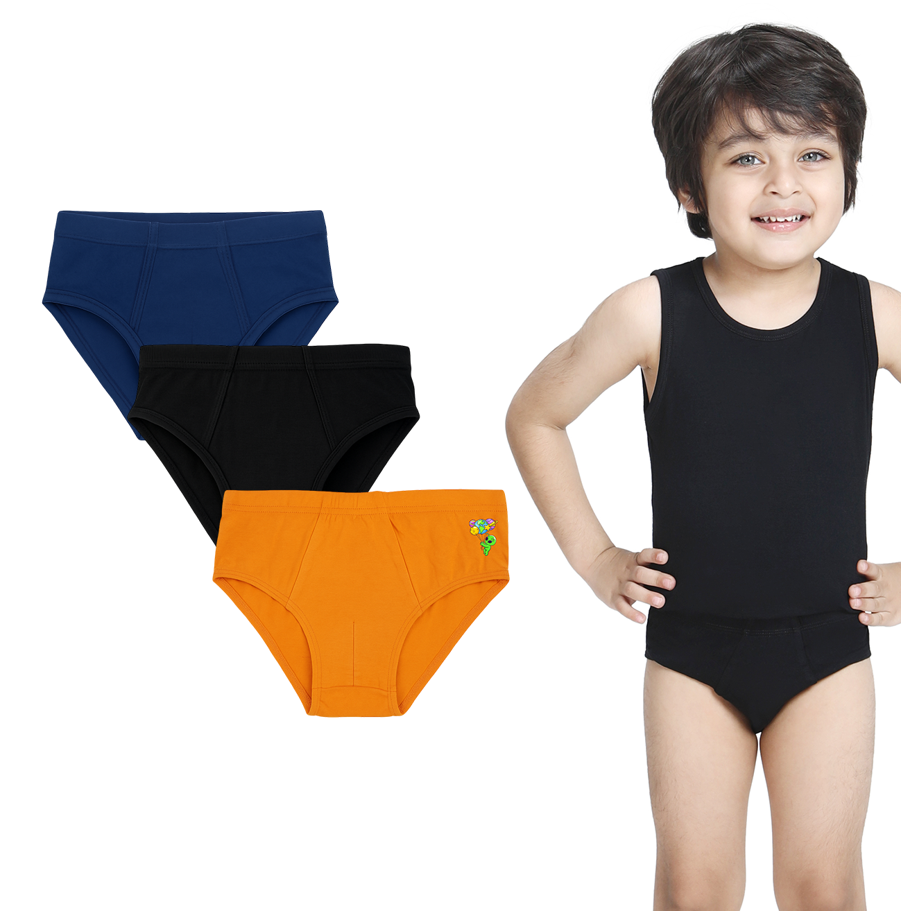 3 Pack Boys Bamboo Briefs