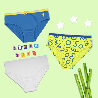 3 Pack Girls Bamboo Panties