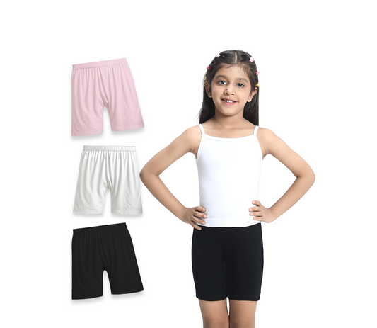 3 Pack Girls Bamboo Inner Shorts