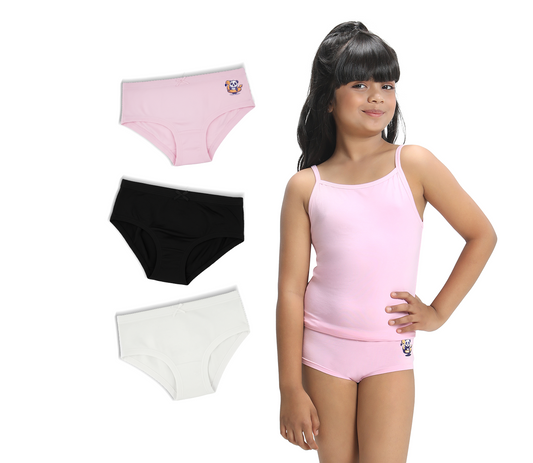 3 Pack Girls Bamboo Hipsters