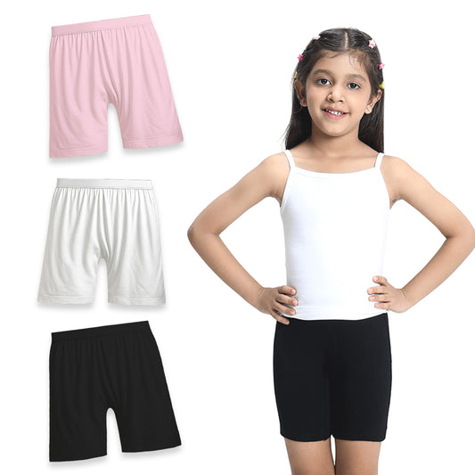 3 Pack Girls Bamboo Inner Shorts