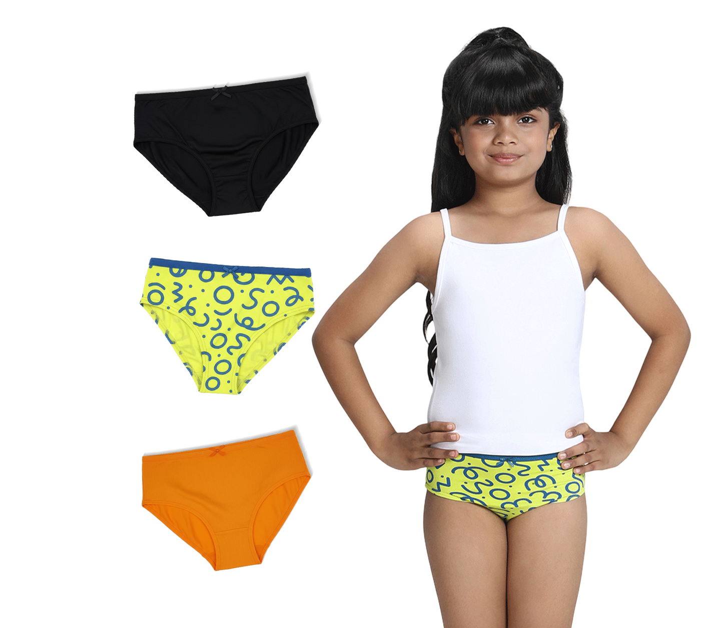 3 Pack Girls Bamboo Panties