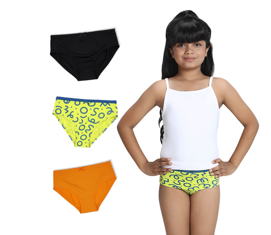 3 Pack Girls Bamboo Panties