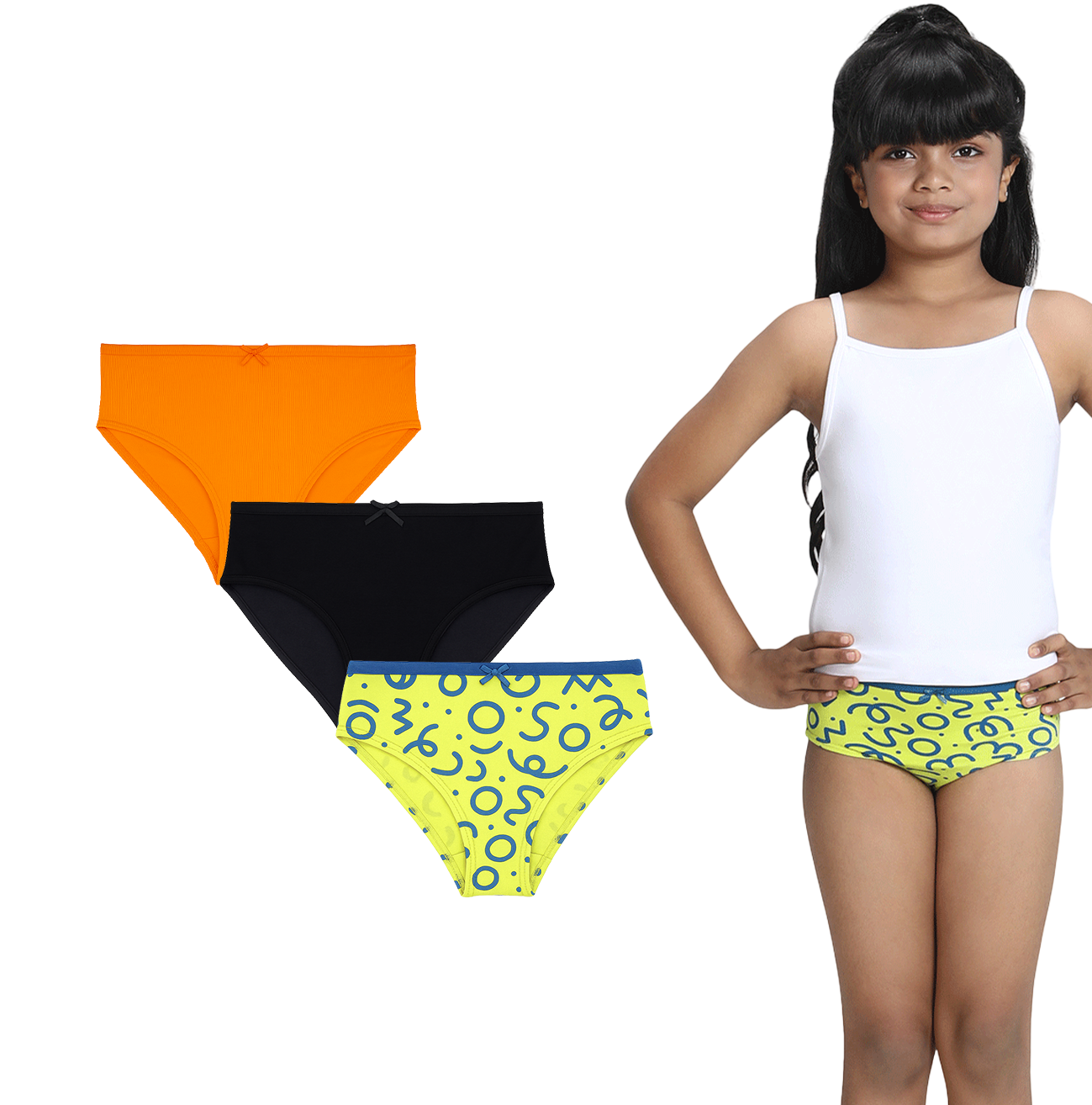 3 Pack Girls Bamboo Panties