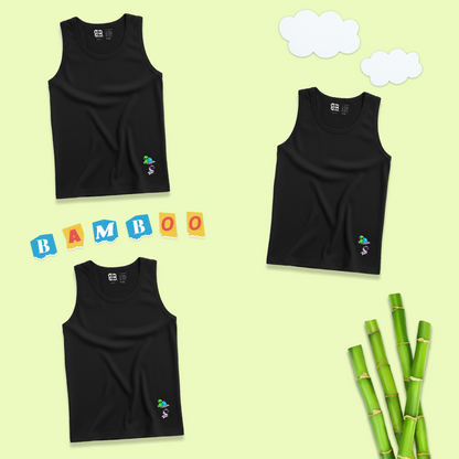 3 Pack Boys Bamboo Vests