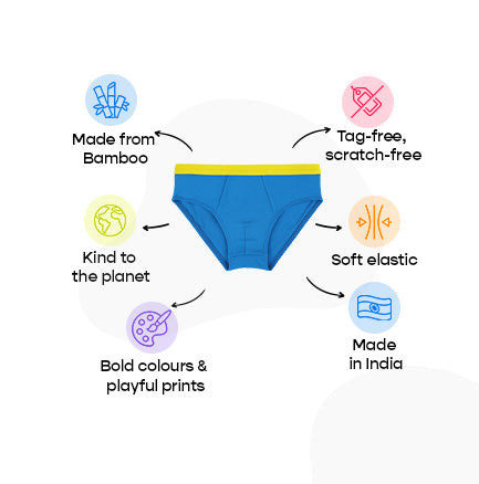3 Pack Boys Bamboo Briefs