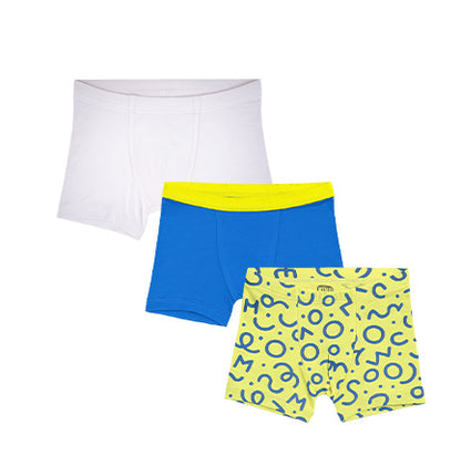 3 Pack Boys Bamboo Trunks