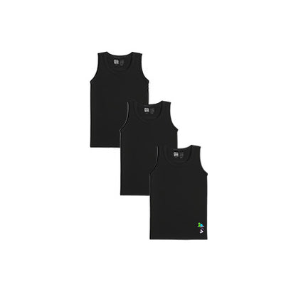 3 Pack Boys Bamboo Vests
