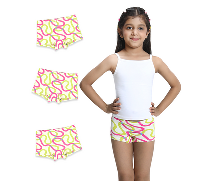3 Pack Girls Bamboo BoyShorts