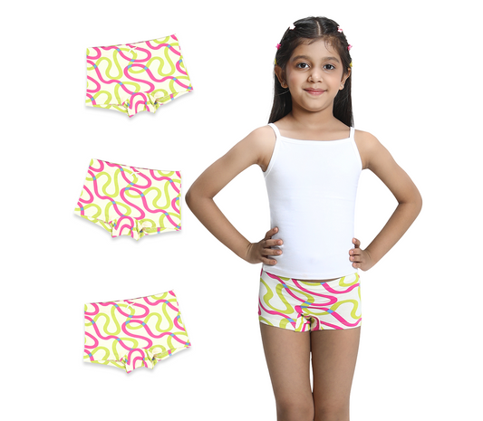 3 Pack Girls Bamboo BoyShorts