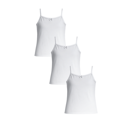 3 Pack Girls Bamboo Camisoles