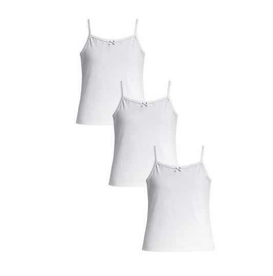 3 Pack Girls Bamboo Camisoles