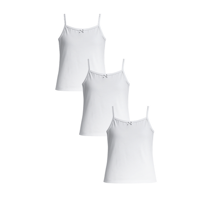 3 Pack Girls Bamboo Camisoles