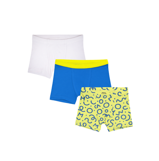 3 Pack Boys Bamboo Trunks
