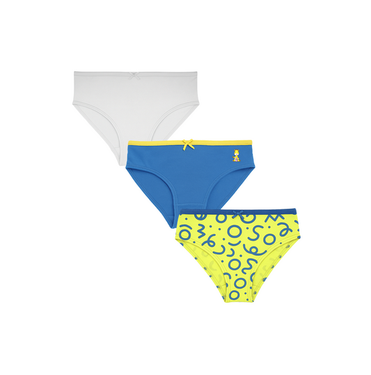 3 Pack Girls Bamboo Panties
