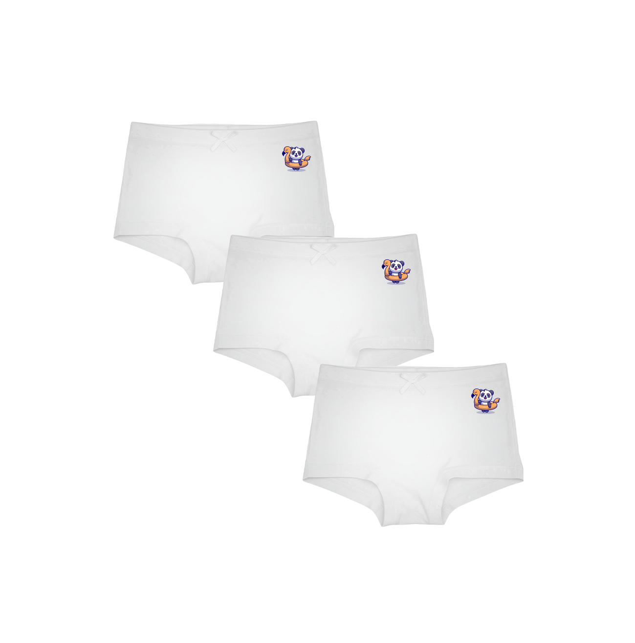 3 Pack Girls Bamboo BoyShorts