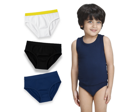 3 Pack Boys Bamboo Briefs