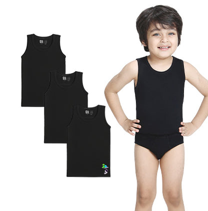3 Pack Boys Bamboo Vests