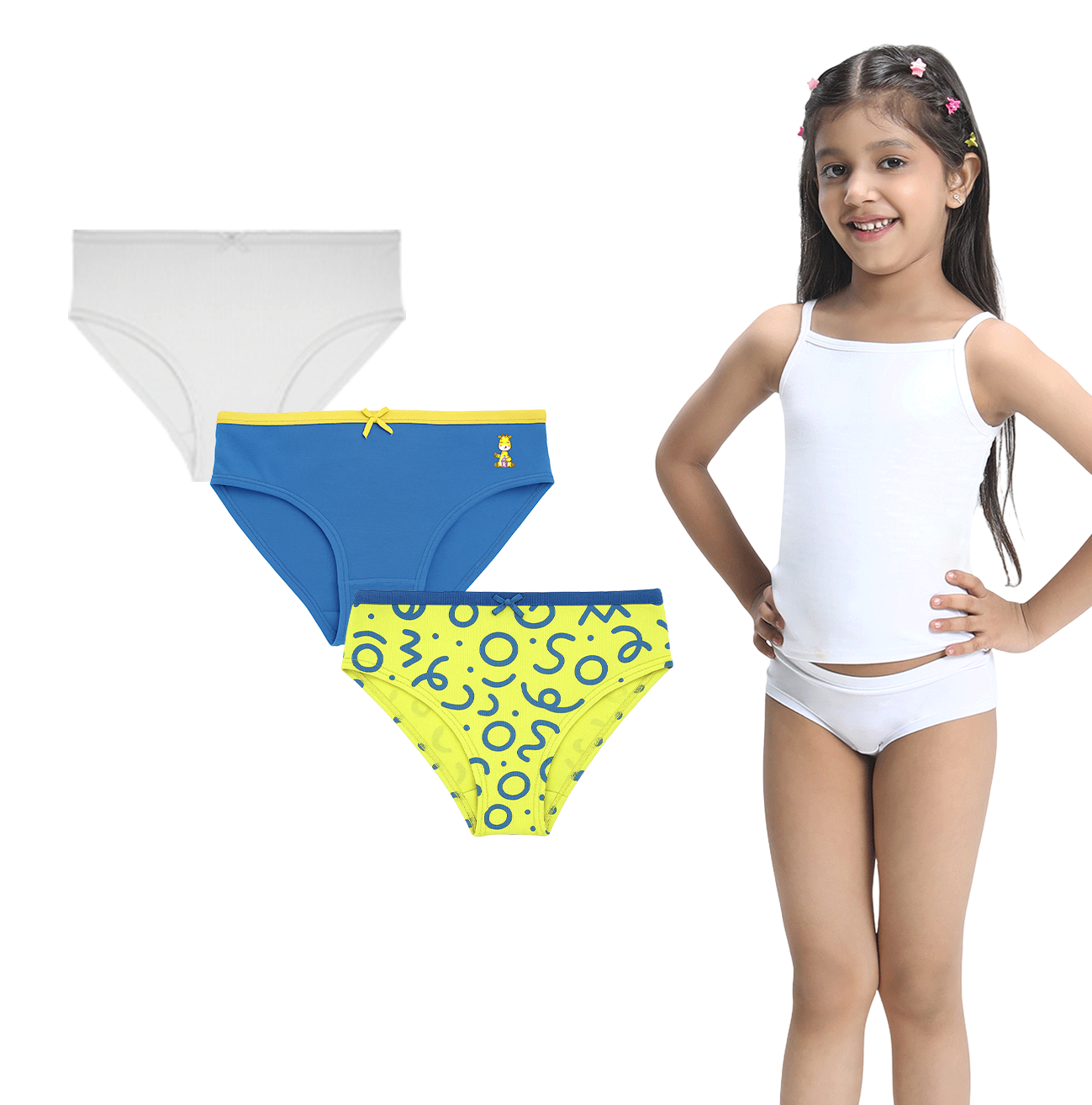 3 Pack Girls Bamboo Panties