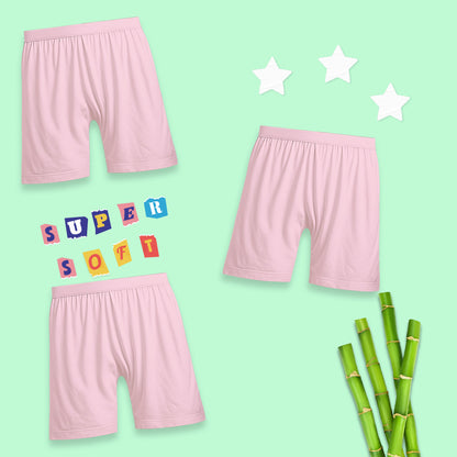 3 Pack Girls Bamboo Inner Shorts