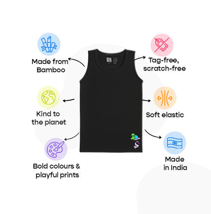 3 Pack Boys Bamboo Vests