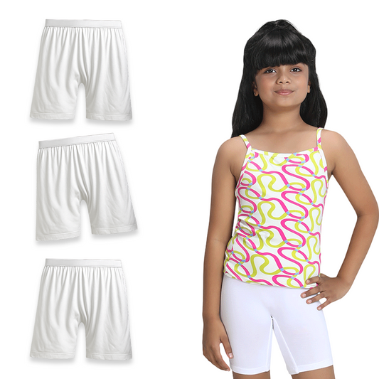 3 Pack Girls Bamboo Inner Shorts