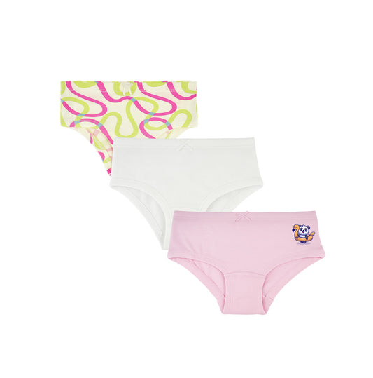 3 Pack Girls Bamboo Hipsters