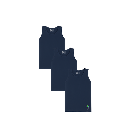 3 Pack Boys Bamboo Vests