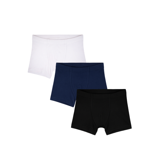3 Pack Boys Bamboo Trunks
