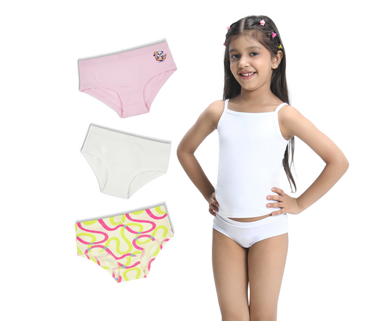 3 Pack Girls Bamboo Hipsters