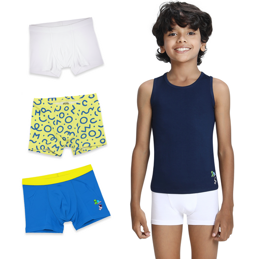 3 Pack Boys Bamboo Trunks