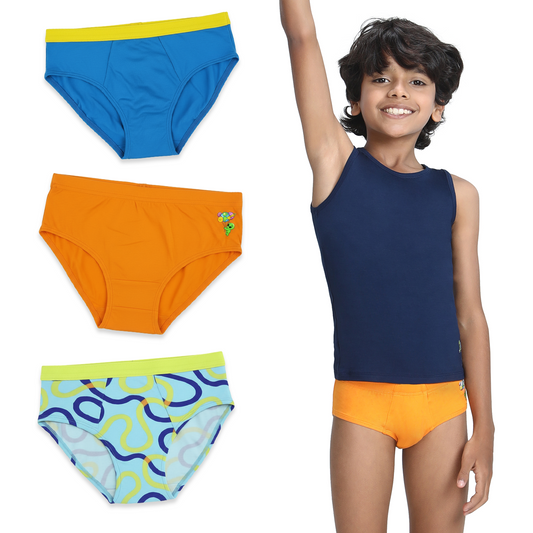 3 Pack Boys Bamboo Briefs