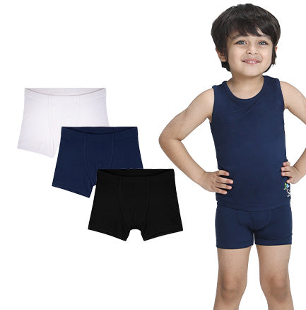 3 Pack Boys Bamboo Trunks