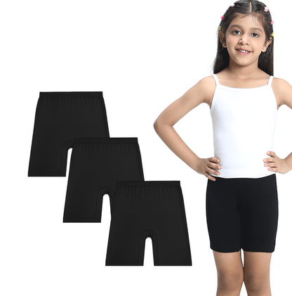 3 Pack Girls Bamboo Inner Shorts