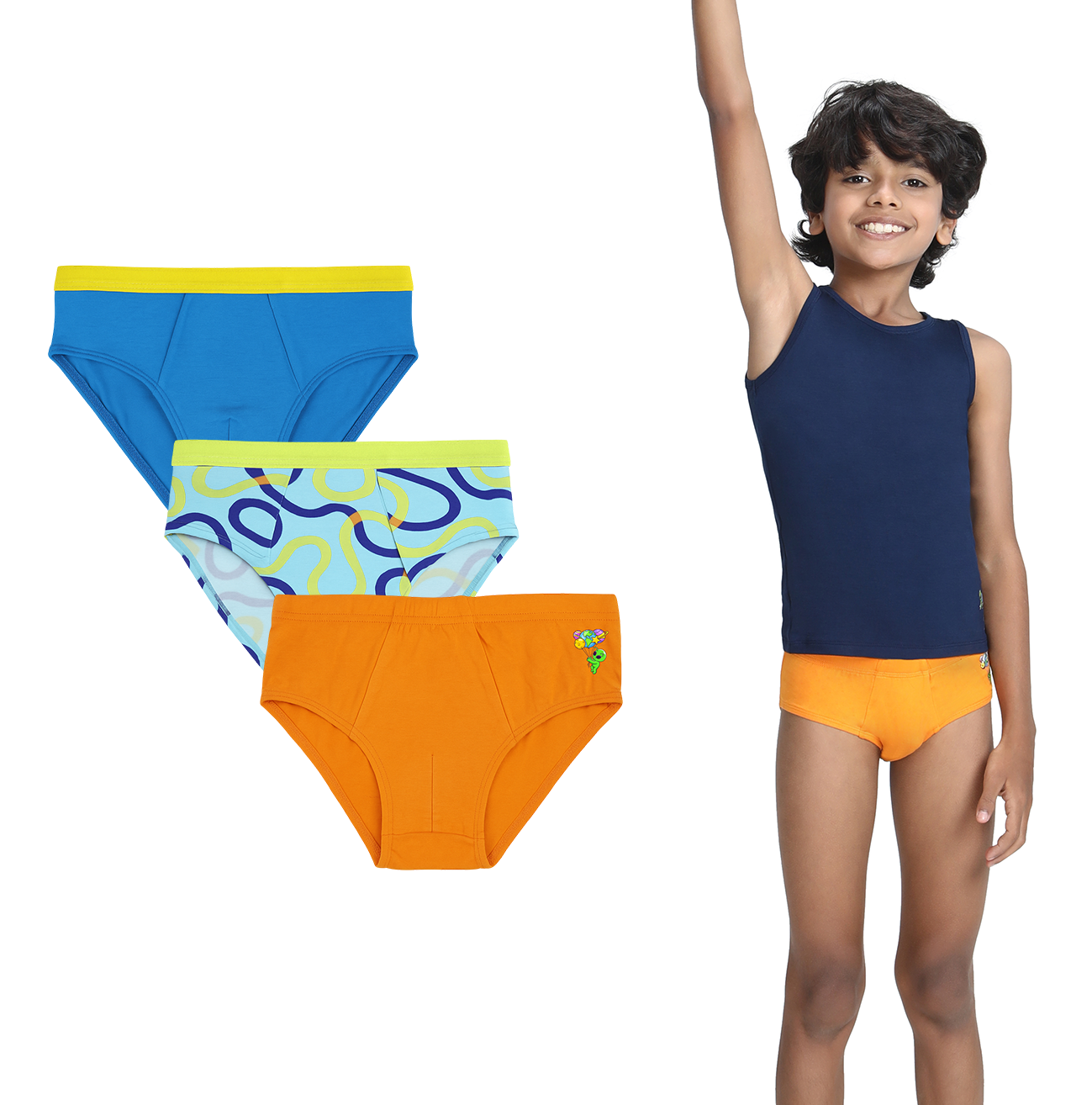 3 Pack Boys Bamboo Briefs