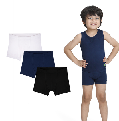 3 Pack Boys Bamboo Trunks