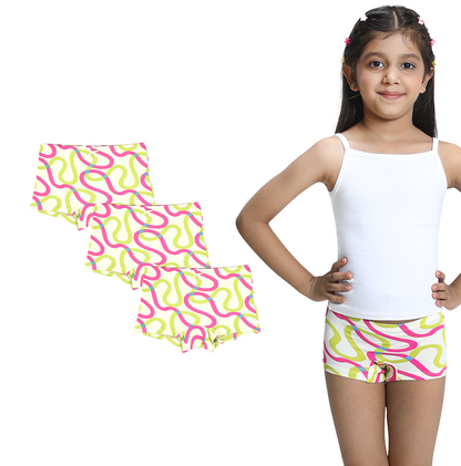 3 Pack Girls Bamboo BoyShorts