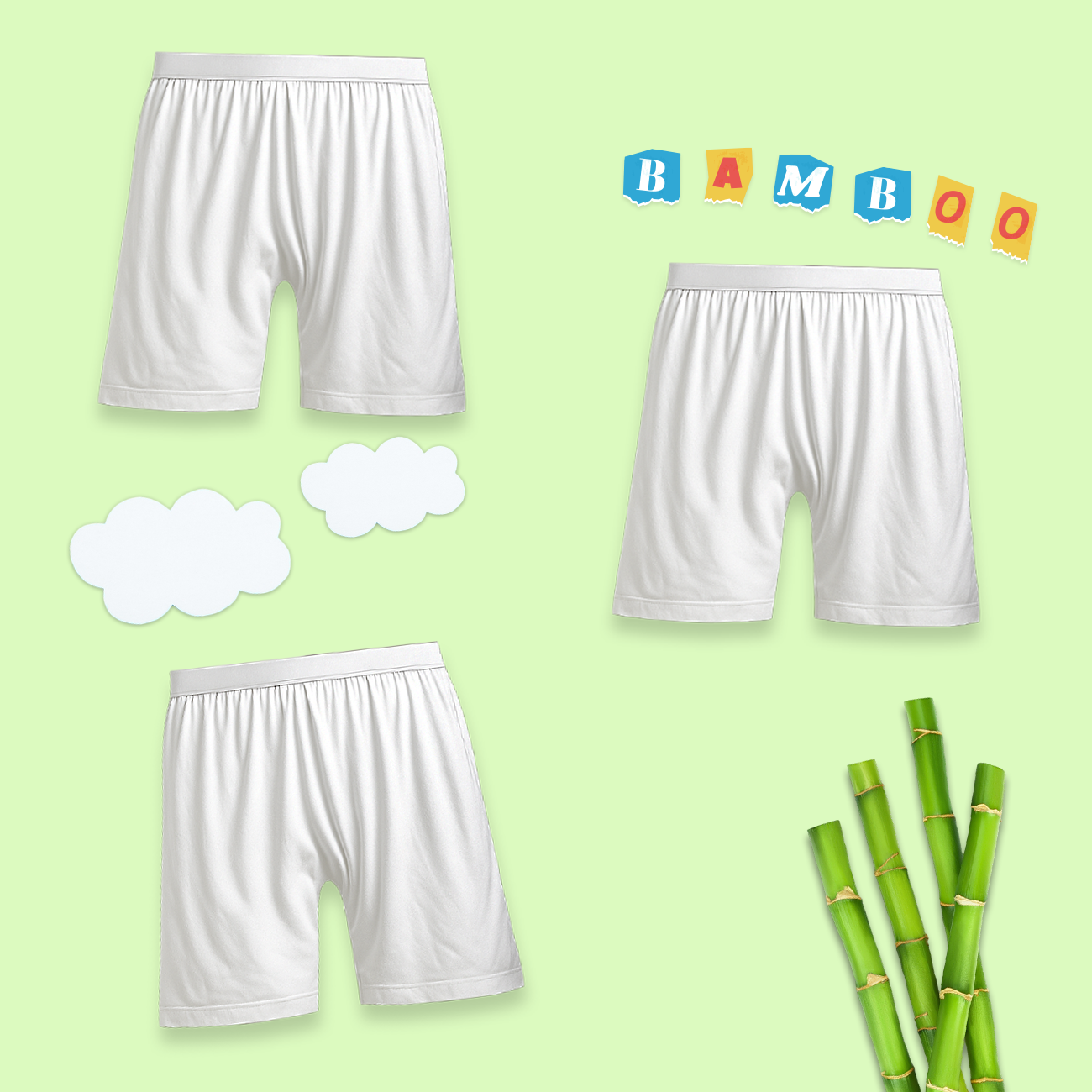 3 Pack Girls Bamboo Inner Shorts