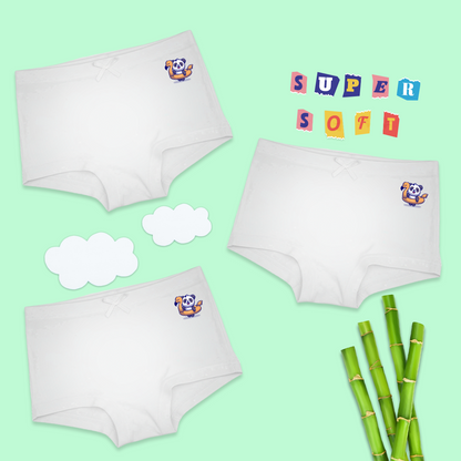 3 Pack Girls Bamboo BoyShorts