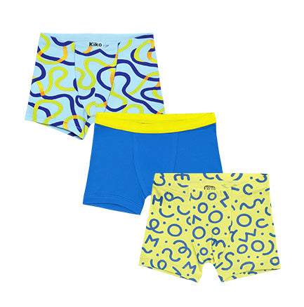 3 Pack Boys Bamboo Trunks