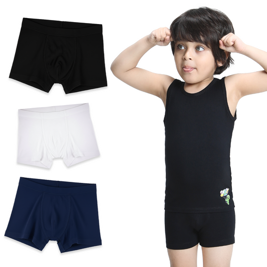 3 Pack Boys Bamboo Trunks