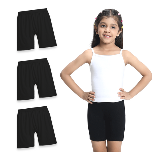 3 Pack Girls Bamboo Inner Shorts