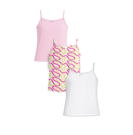 3 Pack Girls Bamboo Camisoles
