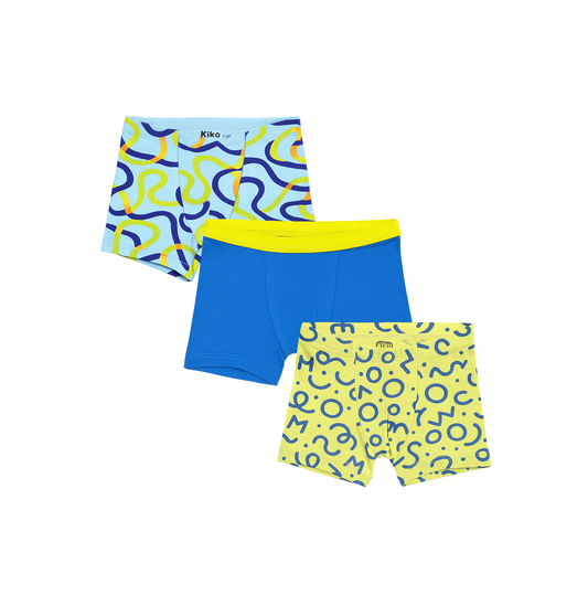 3 Pack Boys Bamboo Trunks