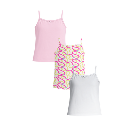 3 Pack Girls Bamboo Camisoles