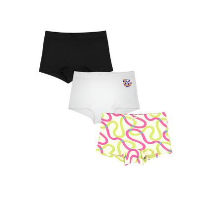 3 Pack Girls Bamboo BoyShorts