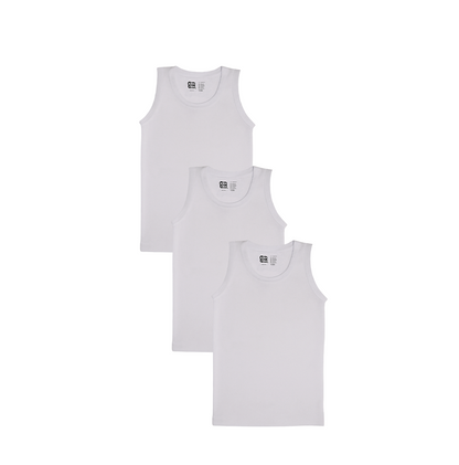 3 Pack Boys Bamboo Vests